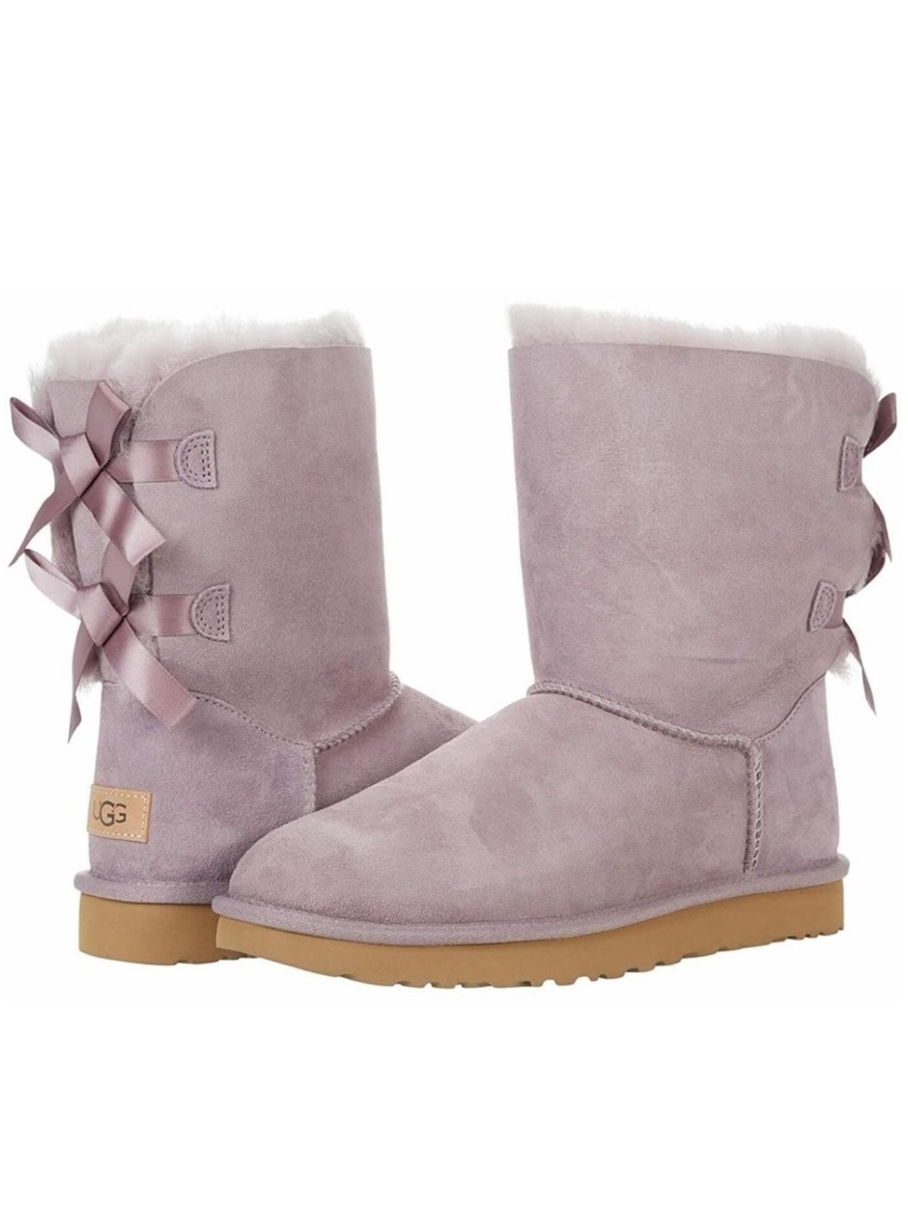 Ugg Bailey Bow II Shadow Lilac Purple NWT Sz 8
